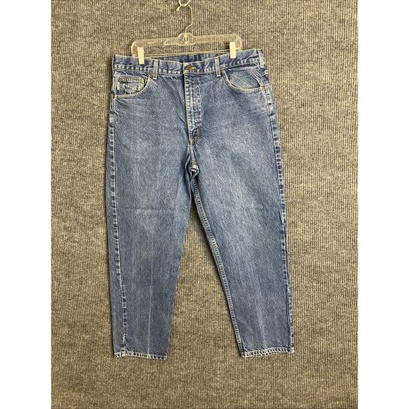 Carhartt Men's Relaxed Fit Heavyweight 5-Pocket Tapered Jean Size 40 Work Wear